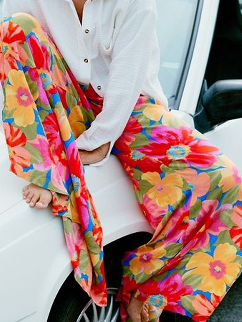 Casual Loose Floral Pants