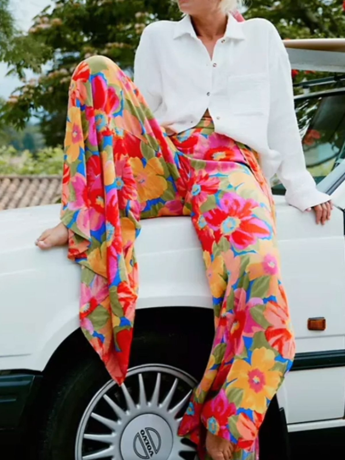 Casual Loose Floral Pants