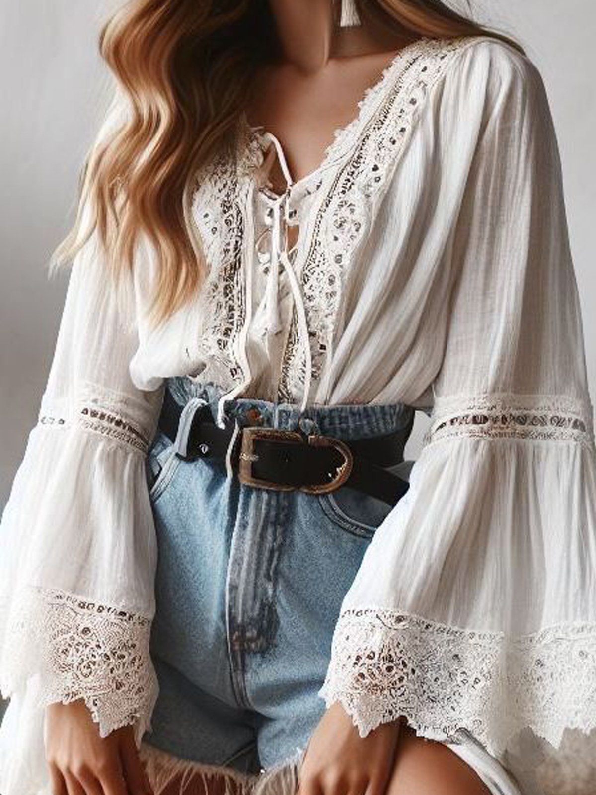 Boho V Neck Shirt