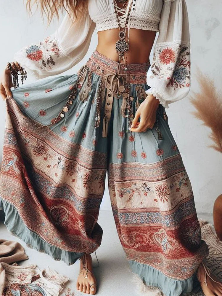 Loose Ethnic Hippie Pants