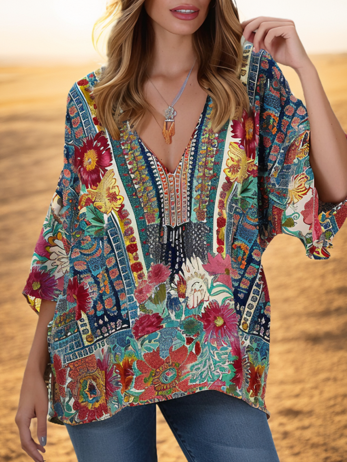 Floral Casual Loose Shirt