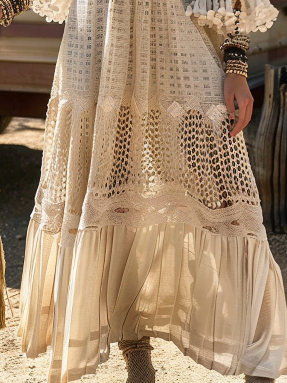 West Style Lace Skirt