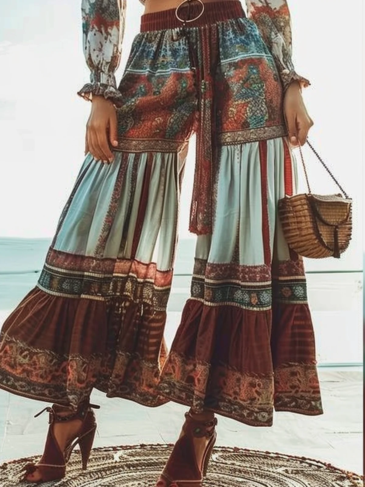 Loose Ethnic Boho Pants