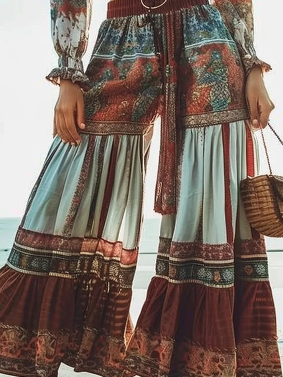 Loose Ethnic Boho Pants