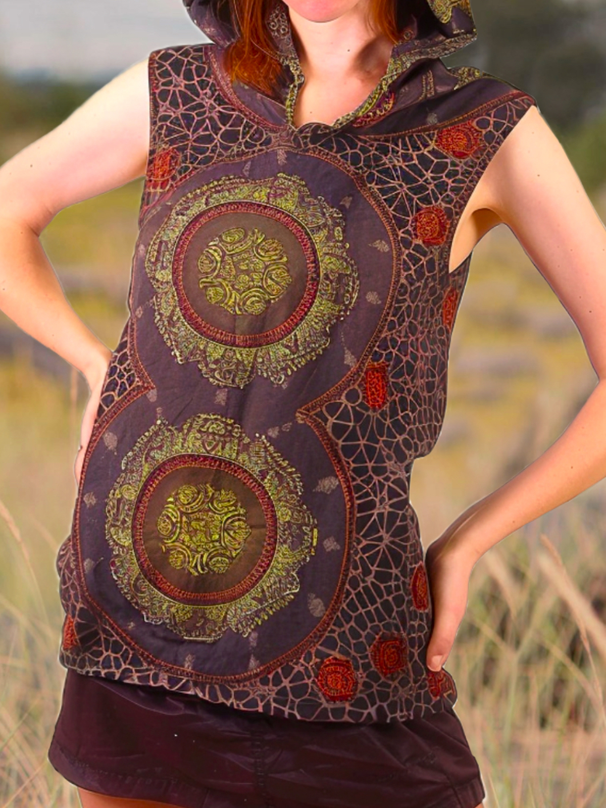 Ethnic Boho Loose Tank Top