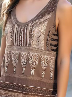 Ethnic Ethnic Regular Fit Tank Top