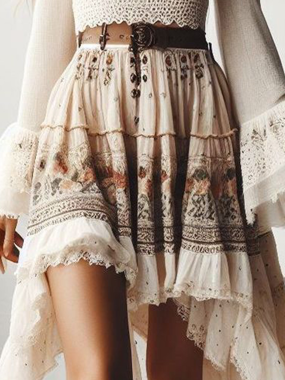 Boho Lace Skirt