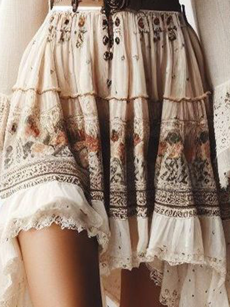 Boho Lace Skirt