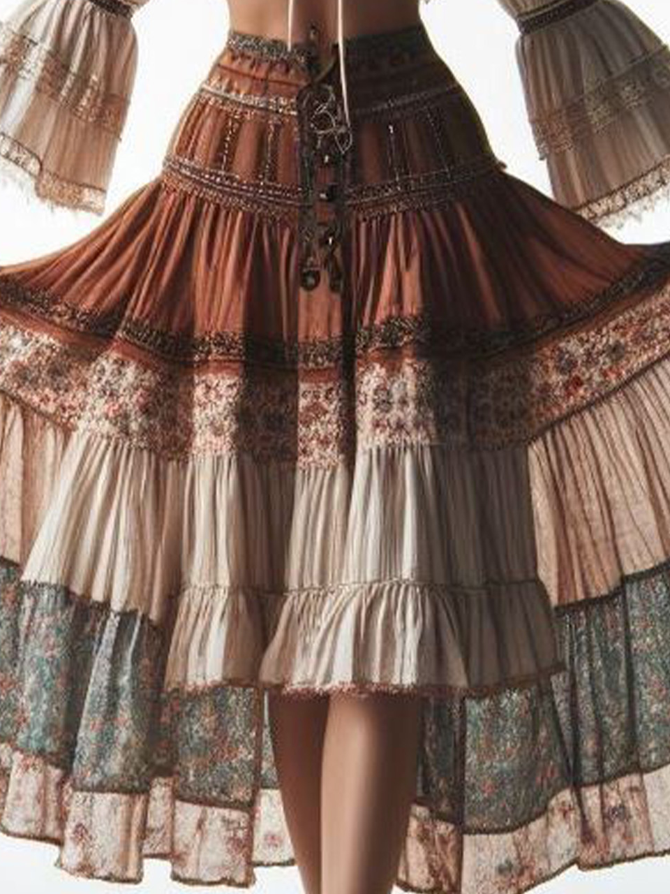 Boho Ethnic Loose Skirt