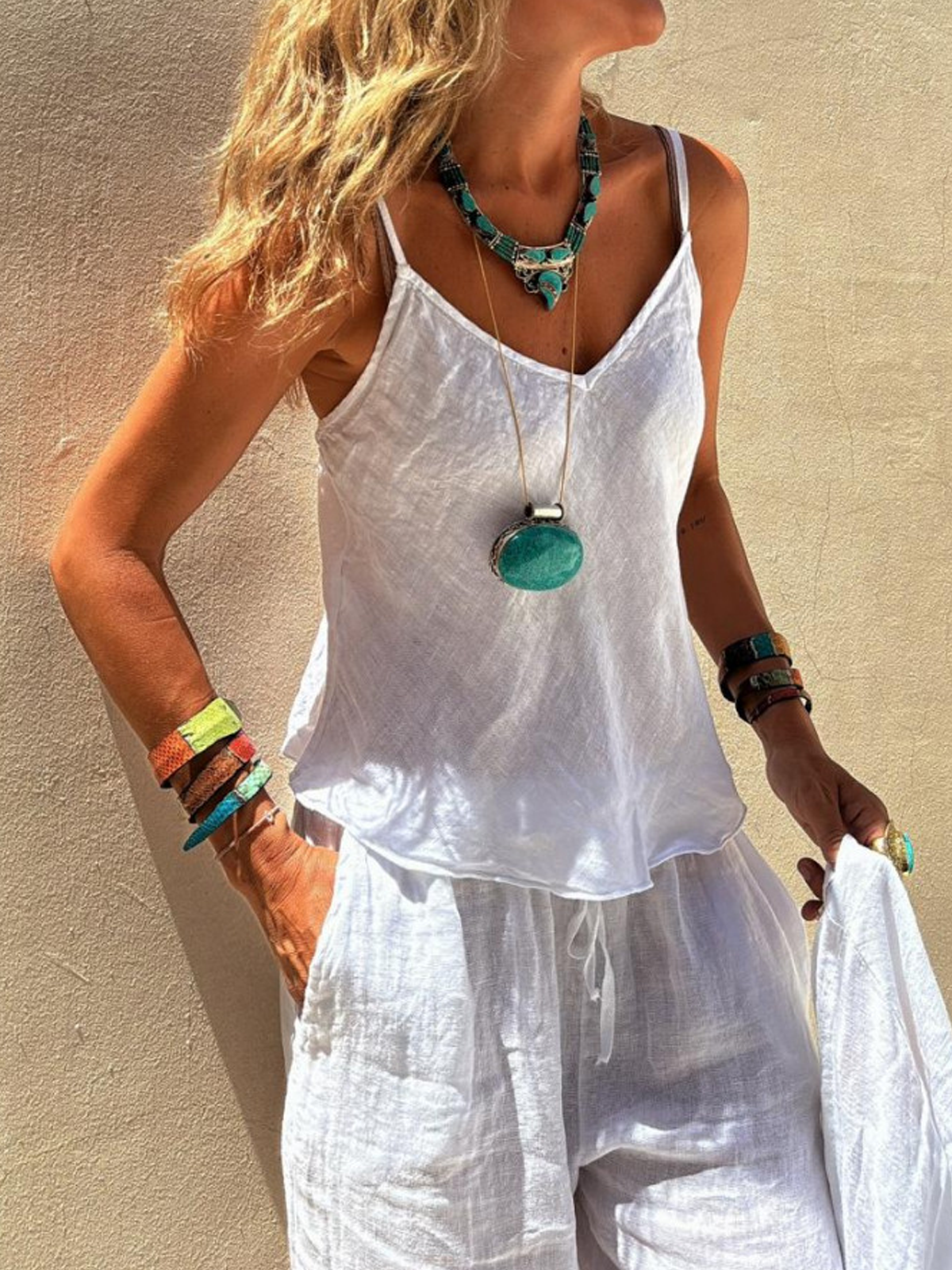 Boho Plain Tank Top