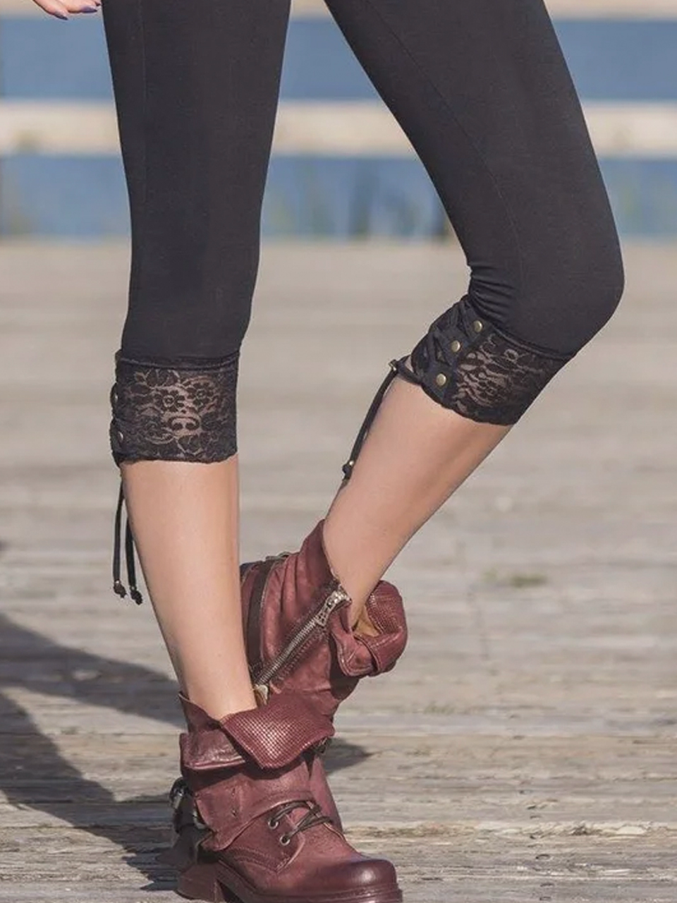 Lace Casual Cotton Leggings